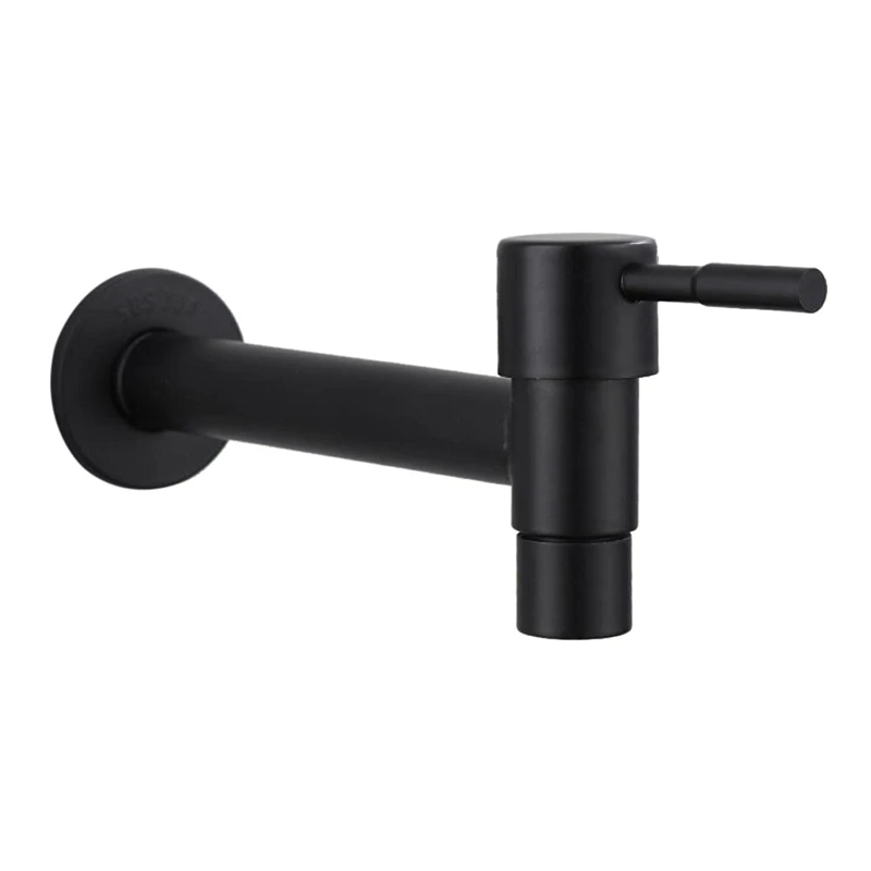 

Mop Sink Faucet Lengthen 304 Stainless Steel Bathroom Washing Machine Faucet Outdoor Garden Single Cold Water Tap