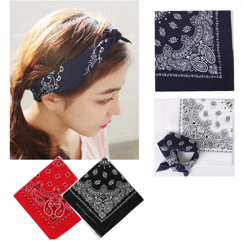 NEW 55*55CM Unisex Cute Print Headscarf Scarf Square Head Female Motorcycle Headwear Outdoor Cycling Collar | Спорт и развлечения