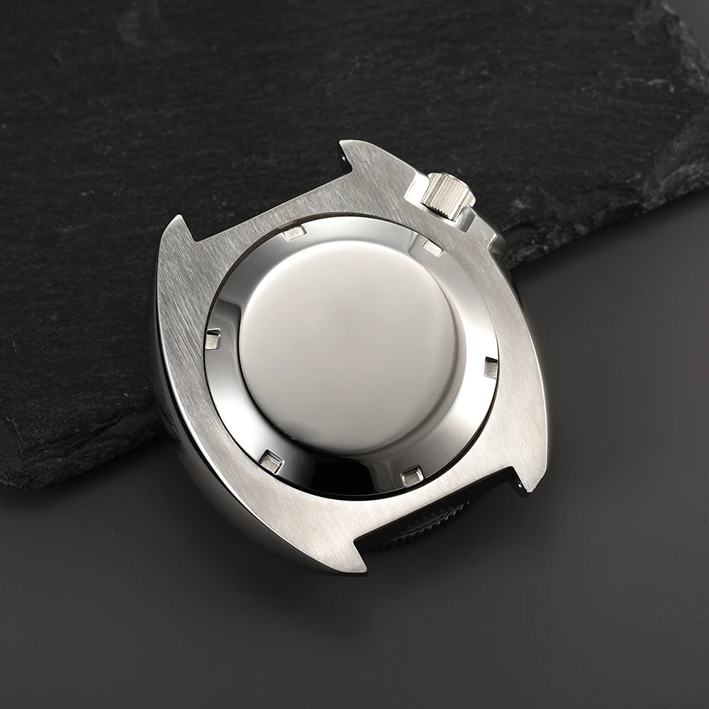 

Mod Silver Black SKX 6105 Watch Case Sapphire Glass 20ATM Water Proof Case For Seiko NH35 NH36 SKX007 SKX009 Automatic Movement