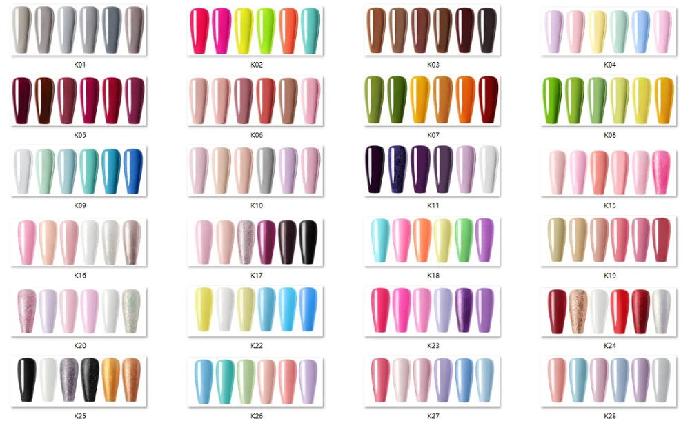 AwsmColor набор гель лаков для ногтей неоновая серия 6 цветов УФ светодиодный