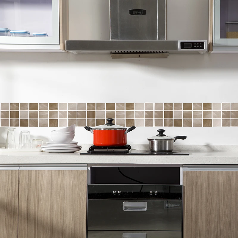 Настенные мозаичные наклейки на талию 1 м водостойкие для ванной и кухни