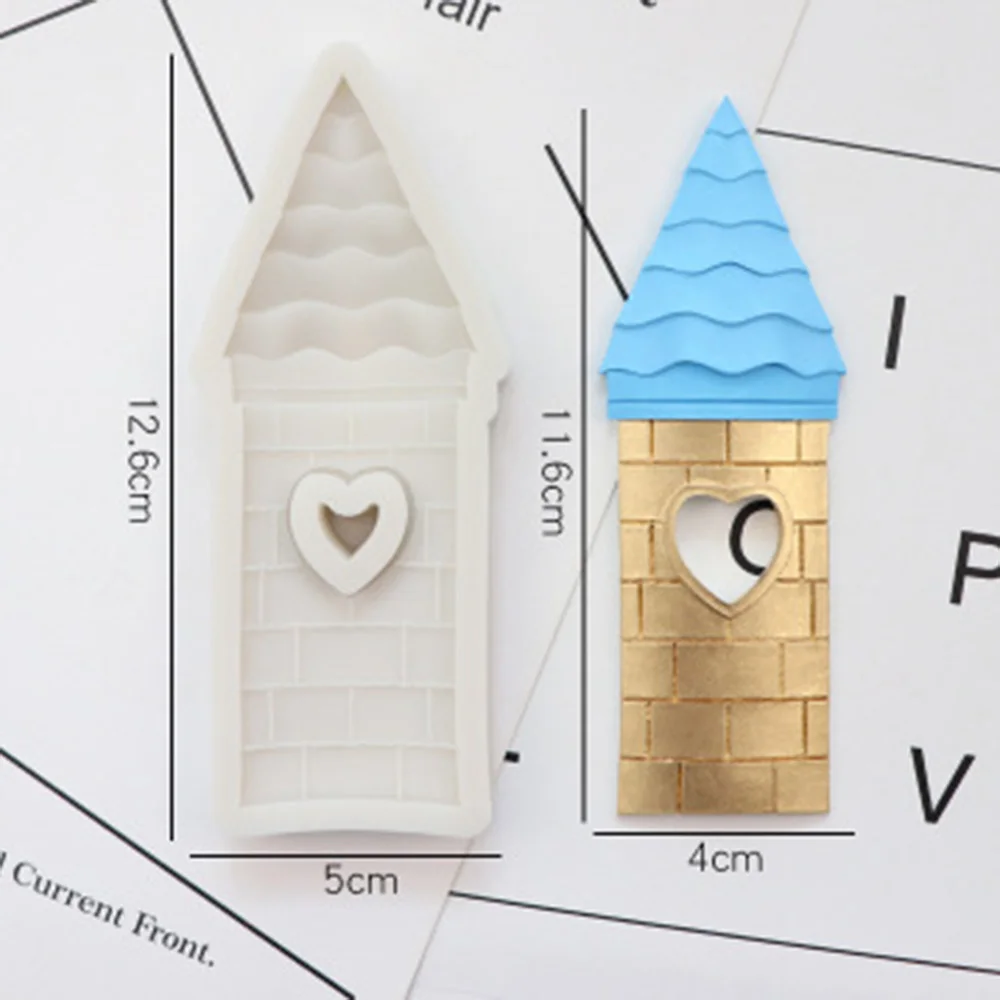 

1 Pcs New Silicone Mold Castle Fairy Tale House Silicone Fondant Mold Cake Decoration Baking Chocolate Mold Home Kitchen Mold