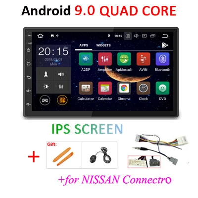 NA 1G 16G IPS Ips Android 9,0 автомобильный Радио Стерео gps навигация wifi Универсальный 2 din четырехъядерный автомобильный ПК мультимедиа без dvd плеер аудио BT, RDS obd2 - Цвет: NA 1G 16G IPS