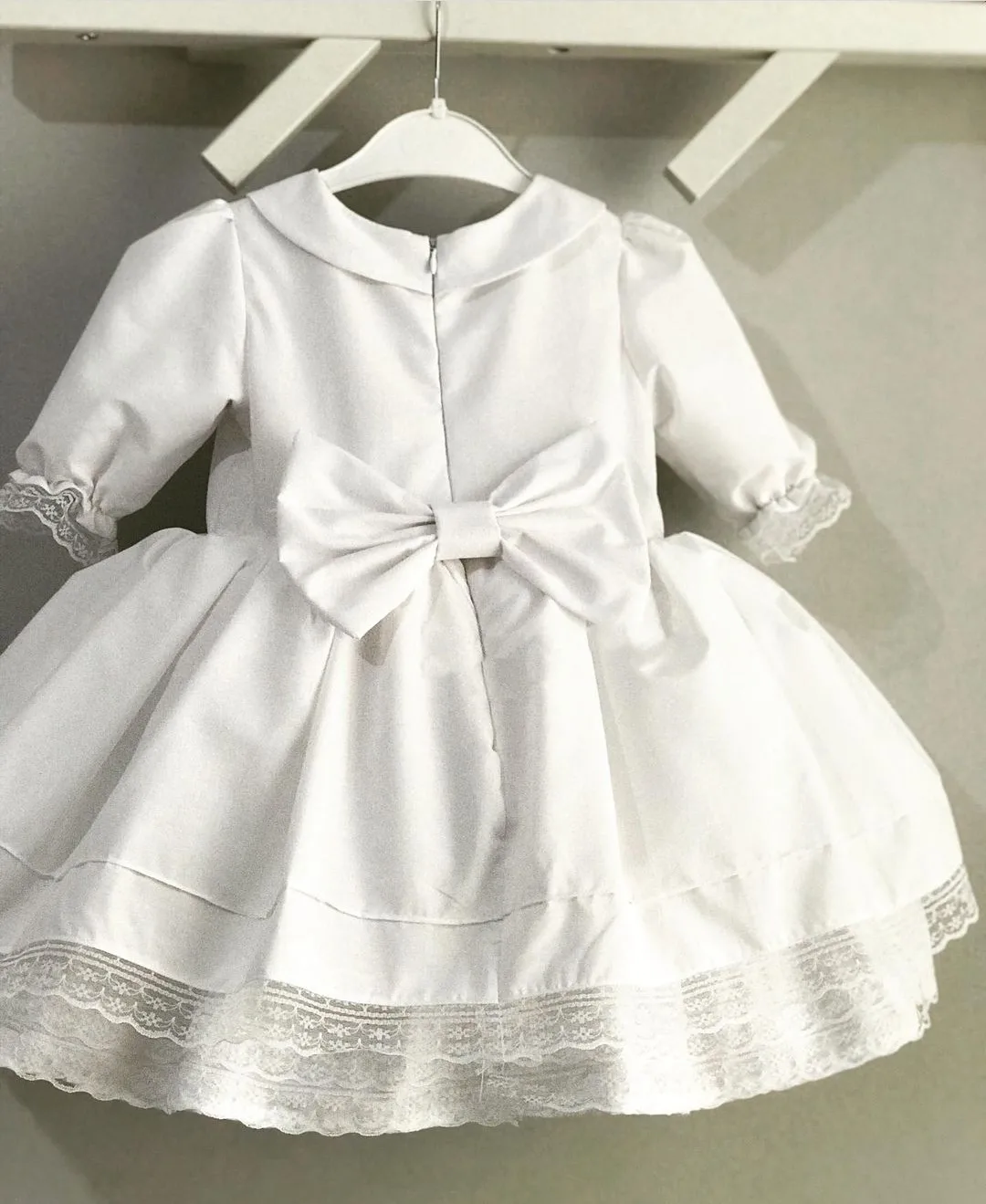 

0-12Y Baby Girl Autumn Winter White Lavender Embroisery Vintage Spanish Princess Ball Gown Dress for Christmas Eid Causal
