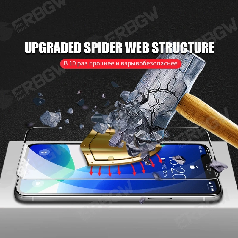 

11D Safety Tempered Glass For iPhone 12 mini 11 Pro XS Max X XR Screen Protector On iphone 6 7 8 Plus 5 5S 5C SE 2016 2020 Glass