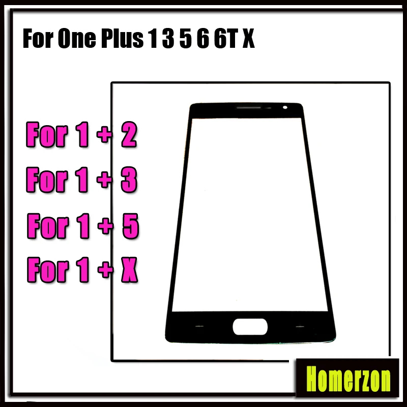 5 шт. Внешний стеклянный объектив для Oneplus 6 6T 1 + X 3T 5T One Plus 3 A3000 A3003 A5000 ЖК-дисплей