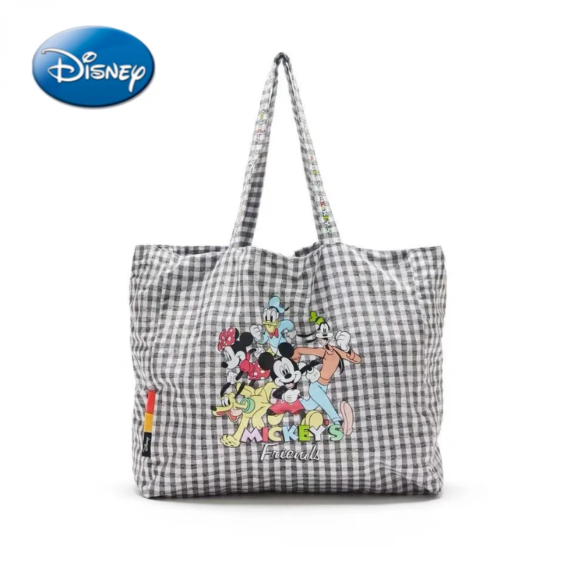 

Disney Mickey Cartoon Woman Shoulder Bag Large Capacity Handbag Shopping Tote Bag 2021 Female Bag Trend luxury designer handbag