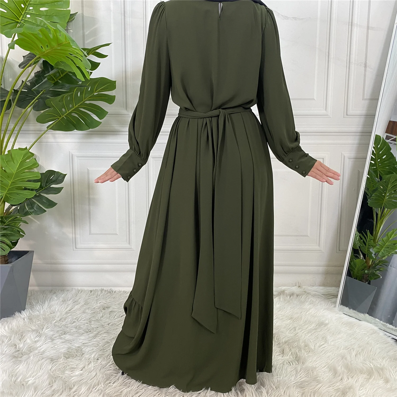 Хиджаб летнее платье турецкий трикотаж халат марокканский стиль исламский