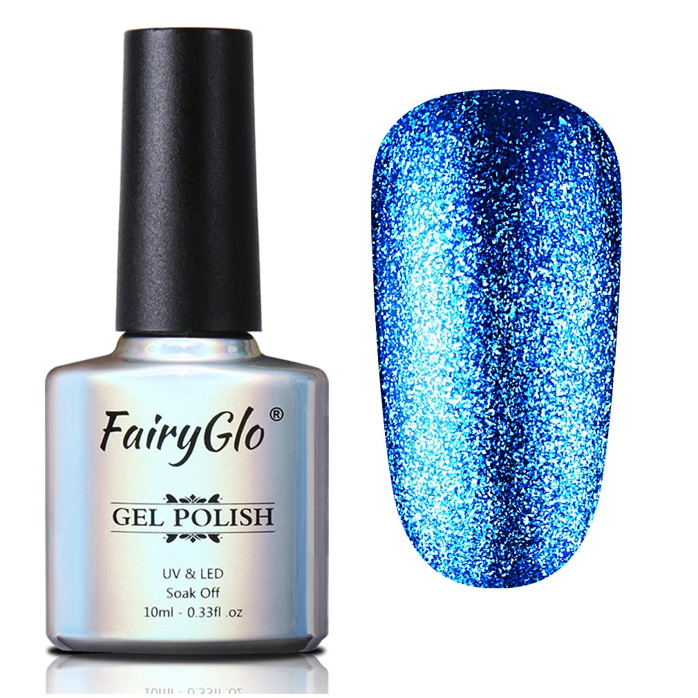 FairyGlo 10 мл Гель-лак с блестками Гибридный лак для маникюра ногтей, полустойкое к полу Перманентный лак для ногтей УФ Гель-лак био-Гели Soak Off Nail Art Эмаль - Цвет: BJJ58024