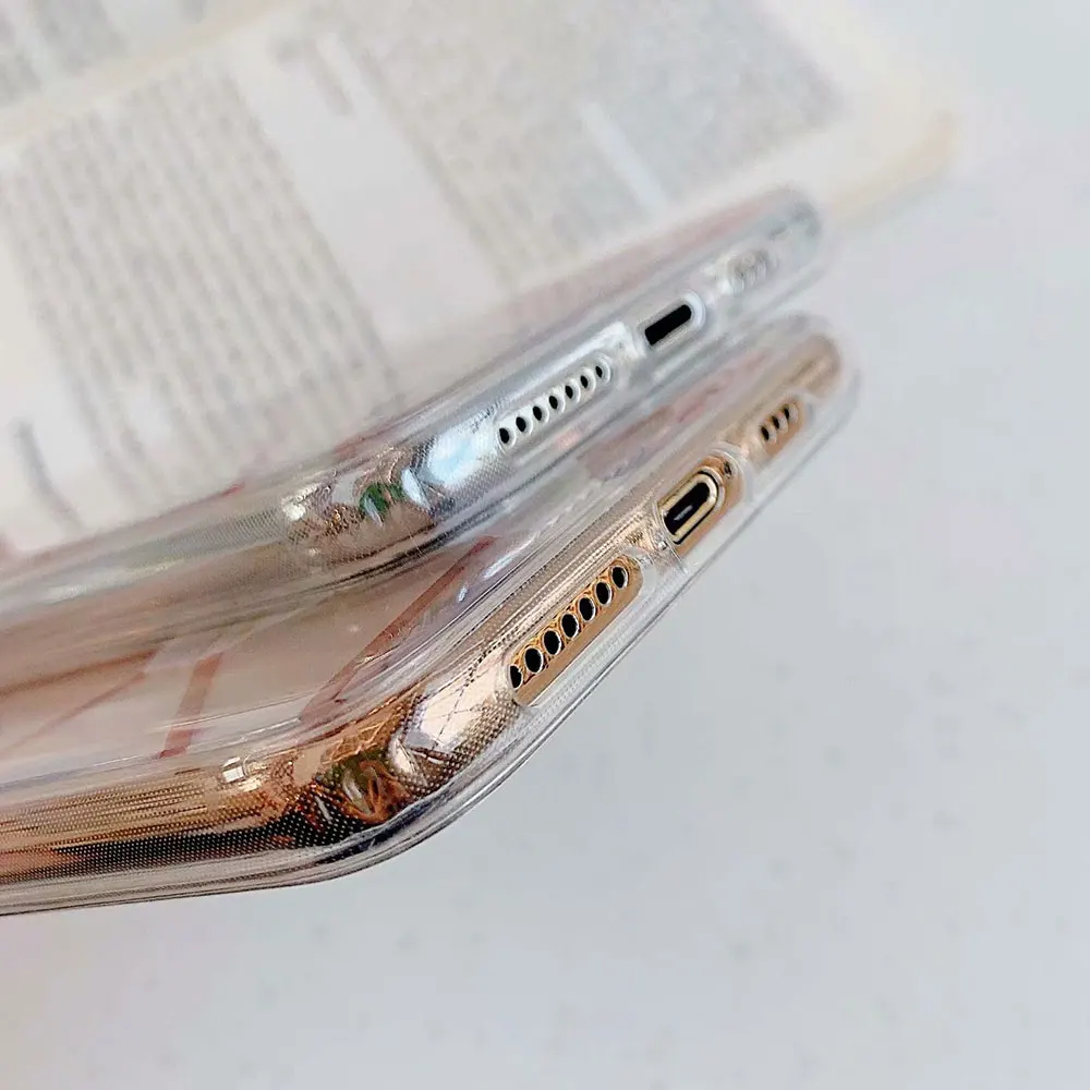 KISSCASE прозрачный гальванический цветочный чехол для телефона iPhone 7 8 Plus X XS XR 11 Pro Max