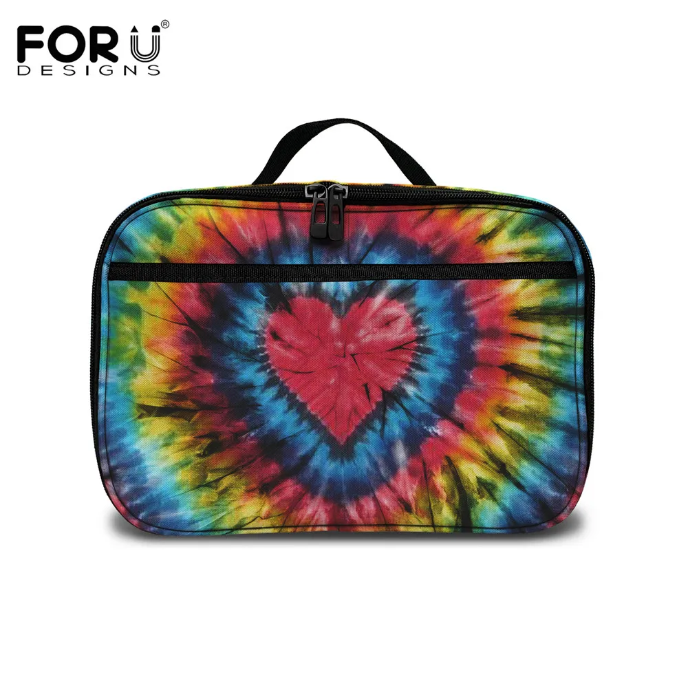 

Портативная и модная дамская сумка для еды FORUDESIGNS, многоразовый Ланч-бокс с рисунком, многоразовый контейнер для еды для женщин