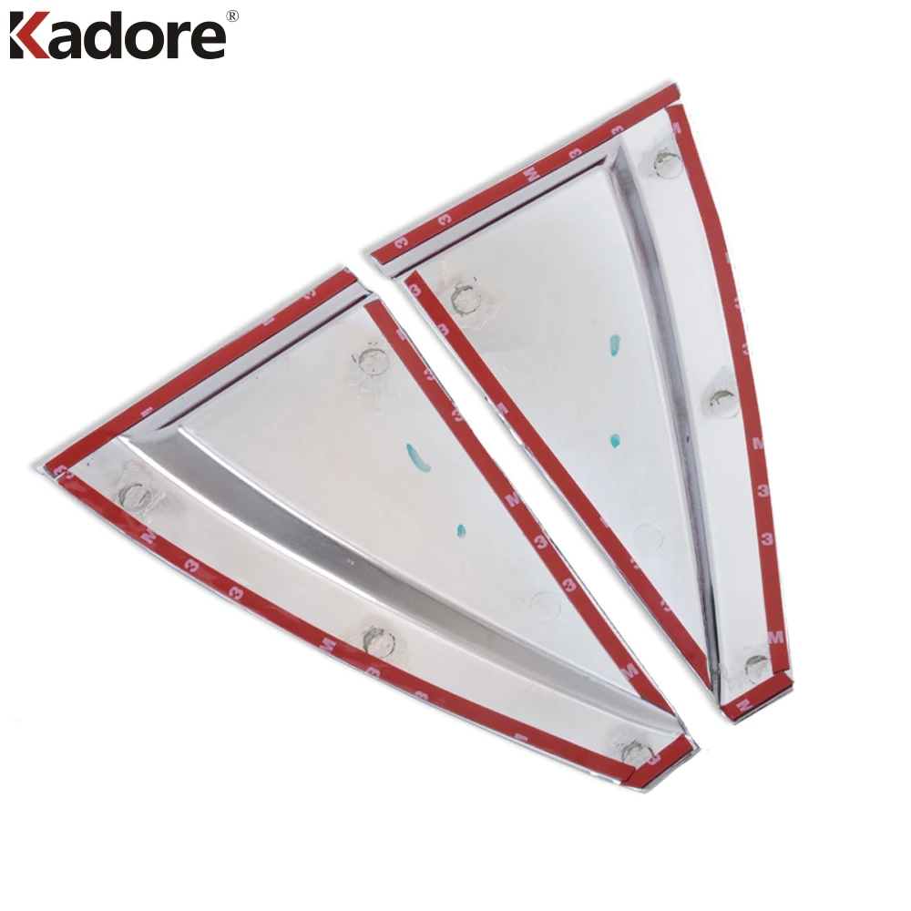 Rear Window Pillar Trim Cover For KIA Sportage 2007 2008 2009 2010 Chrome Trunk Triangle Trims Molding Car Styling | Автомобили и