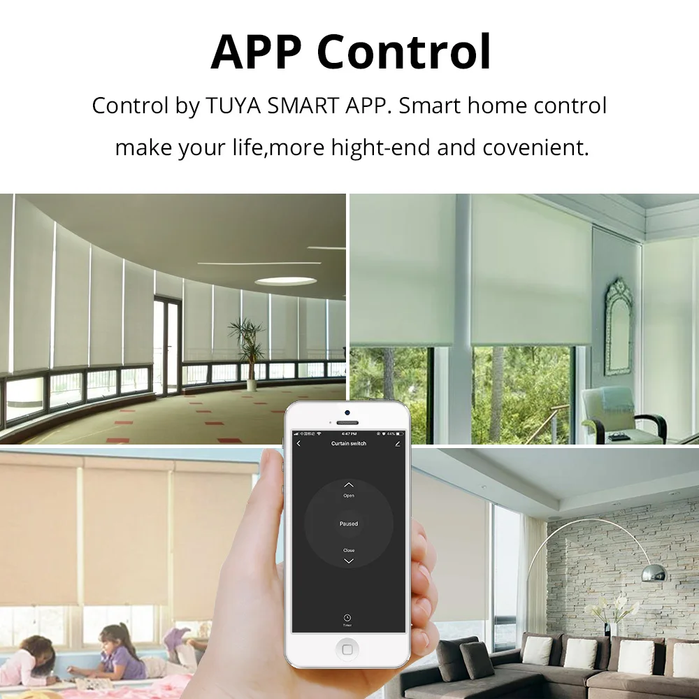 Моторизованный роликовый шторный двигатель Zemismart Smart Life Alexa Google Home Assistant