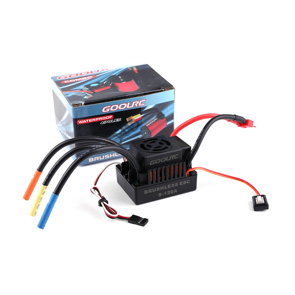 GoolRC S3674 2650KV Бессенсорный бесщеточный двигатель 120A ESC и программная карта