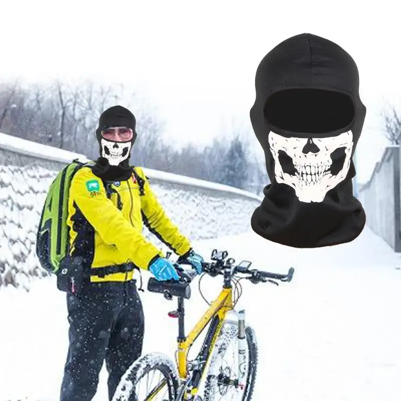 3d маска для велоспорта Балаклава Лыжная Зимняя Маска лица с черепом уличная бега