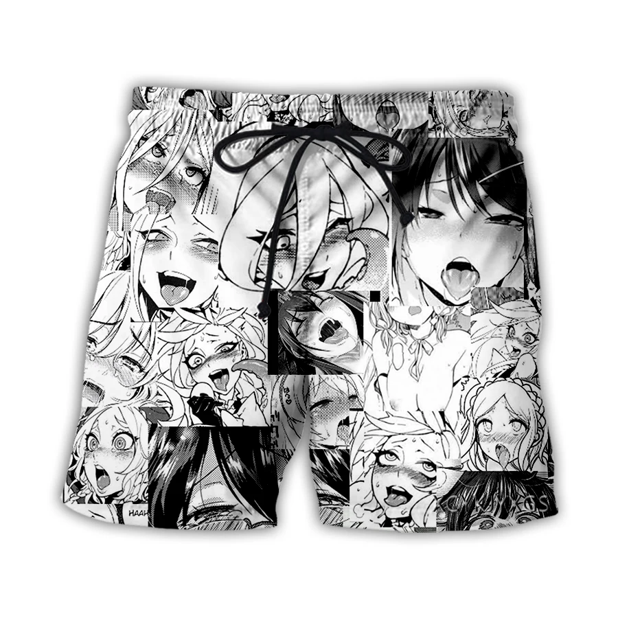 Xinchenyun новые мужские/женские аниме Ahegao 3D Печатные повседневные шорты Модная