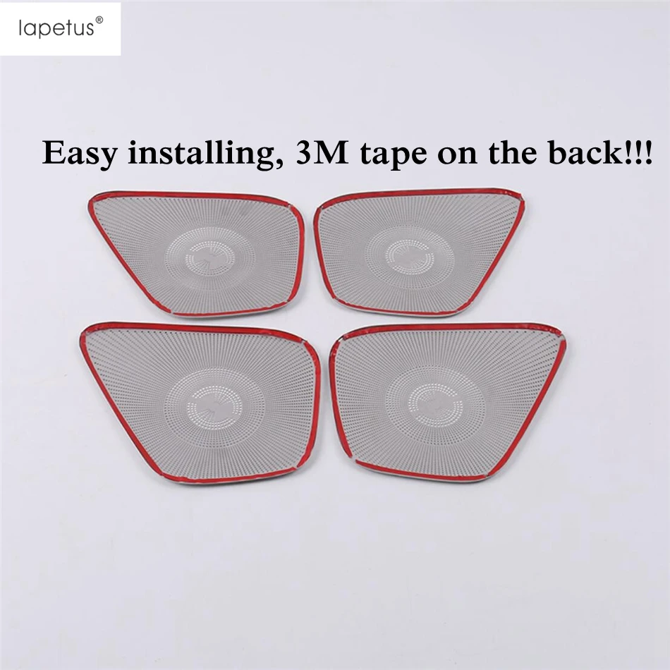 

Car Door Tweeter Speaker Cover Trim Stainless Steel Interior Silver Accessories Fit For Mercedes-Benz GLB 180 200 X247 2020 2021