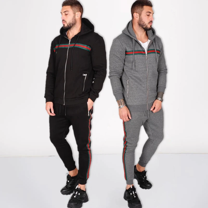 

Новинка, мужские костюмы в европейском и американском стиле, повседневный трендовый хлопковый теплый свитер с капюшоном, мужские уличные с...