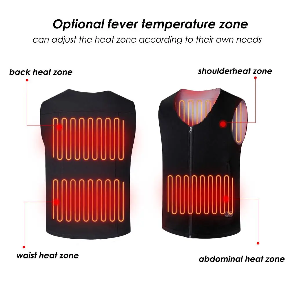 Мужской жилет с подогревом и зарядкой через USB|Жилетки для похода| |