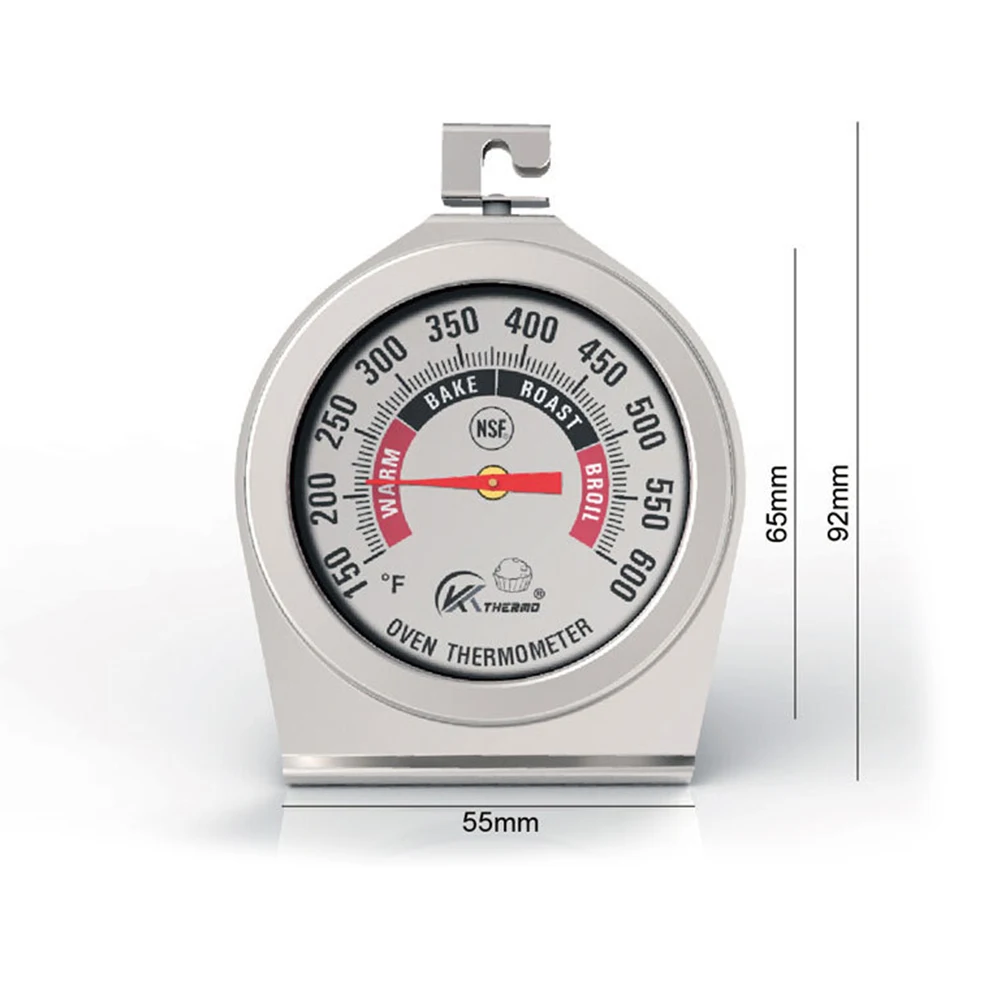 

150-600Fahrenheit Stainless Steel Oven Thermometer Mini Dial Stand Up Barbecue BBQ Cooking Temperature Gauge Gage Baking Tool#20
