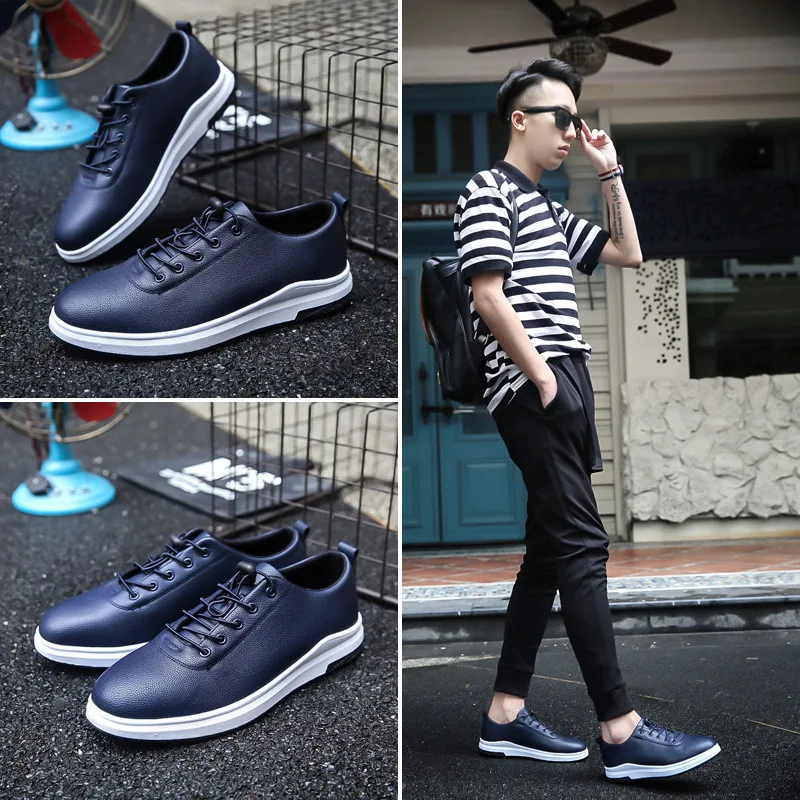 

Men's Shoes Casual Spring Leather Shoes Soft Fashion Walking High Quality Comfortable Men Breathable Shoes