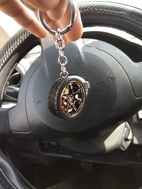 Роскошный автомобильный турбо хаб 3 цвета брелок для ключей ET37 обод колеса