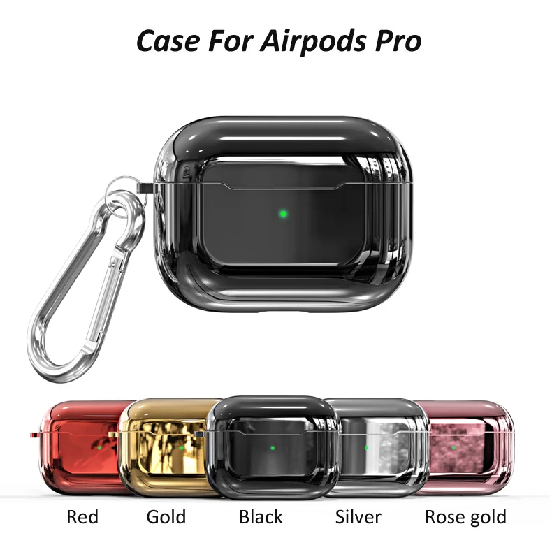 Чехол для наушников AirPods Pro с гальваническим покрытием защитный чехол Bluetooth