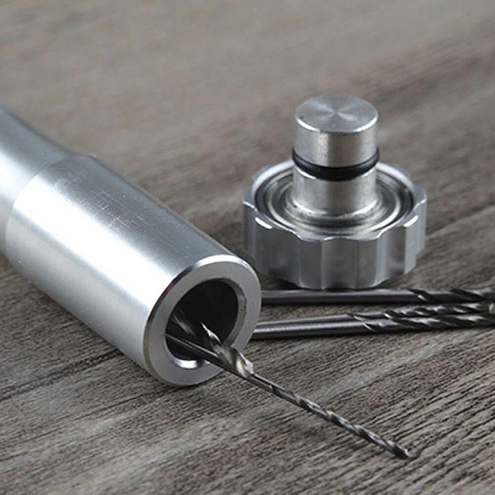 

Micro Bits Mini Hand Drill Aluminum Pin Vise Hand Push Jewelry Watch Portable