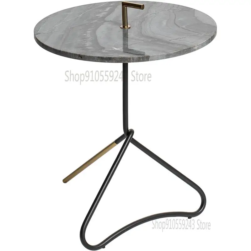 Импортированный из Индии Nordic Modern Art Curve Marble Side Table Home гостиная Coffee Sofa небольшой