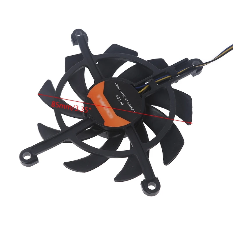 

Colorful GTX 1660 Tomahawk RTX2060 Graphics Card Cooler 4Wire 4Pin 2Pcs 85mm 12V VGA Fan Graphics Card Cooling Fan