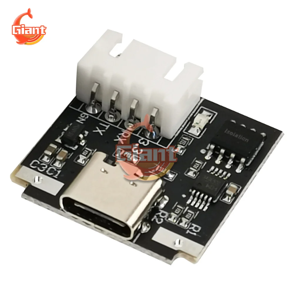 

Изолированный модуль загрузки кабеля USB в TTL USB-C к последовательному порту UART, обновленный мигающий аппарат, кисть промышленного класса 3,3 В