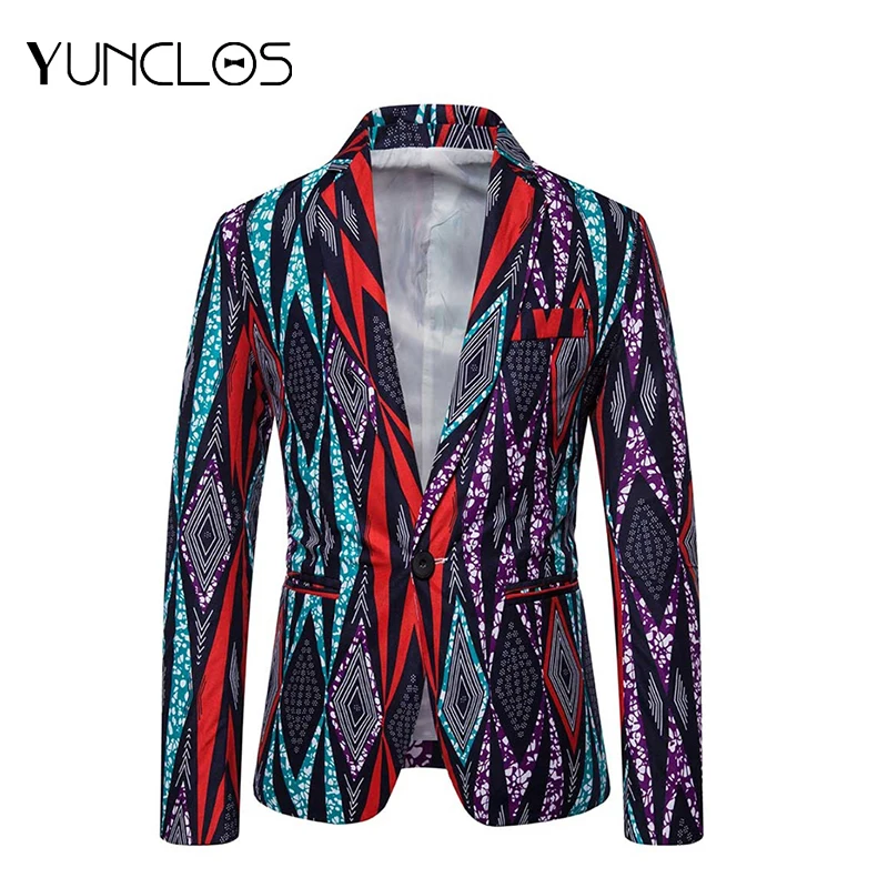 Новый Модный повседневный мужской костюм в народном стиле с длинным рукавом