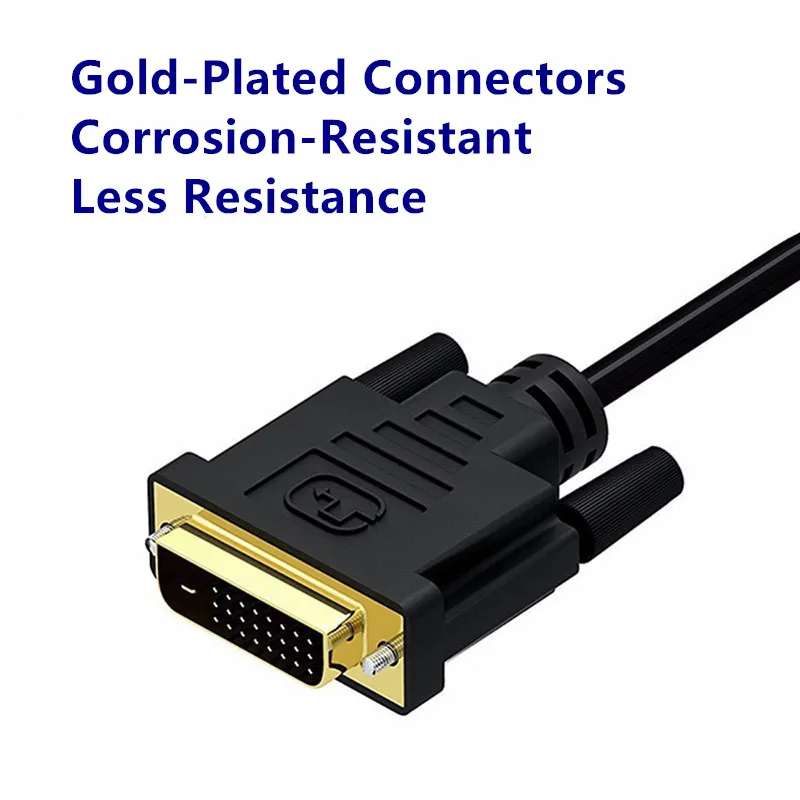 DVI D VGA конвертер Кабель адаптер 24 + 1 25 Pin Vga папа мама разъем для HD плеера ТВ PS3 PS4 ПК