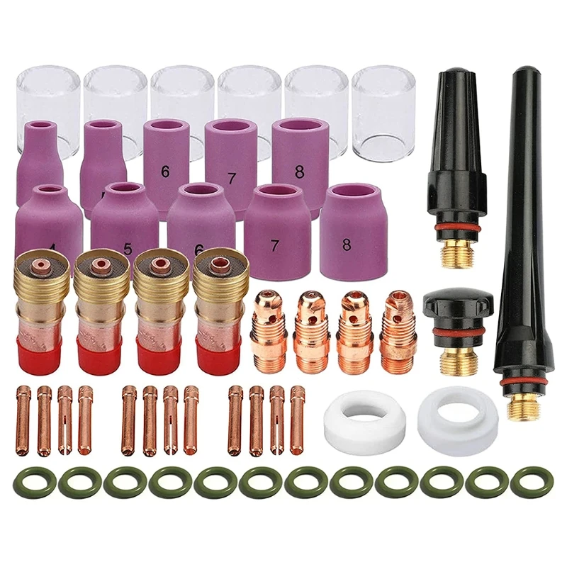 

10 Pyrex Glass Cup Kit Accessories for DB SR WP-17/18/26 TIG Welding Torch