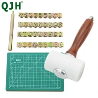 alphabet digital leather stamping carving knife printing punch tools english letters metal leather stamp set leather tools