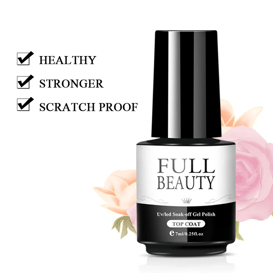 

Uv Gel Polish Lacquer Art Nail Soak Off Varnish Lasting Long Base 7ml Coat