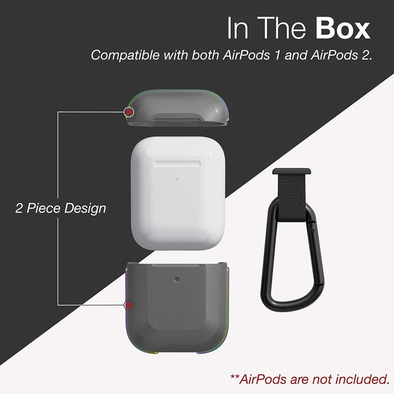 Защитный чехол X Doria для AirPods 1 и 2 из алюминия поликарбоната|Аксессуары наушников| |