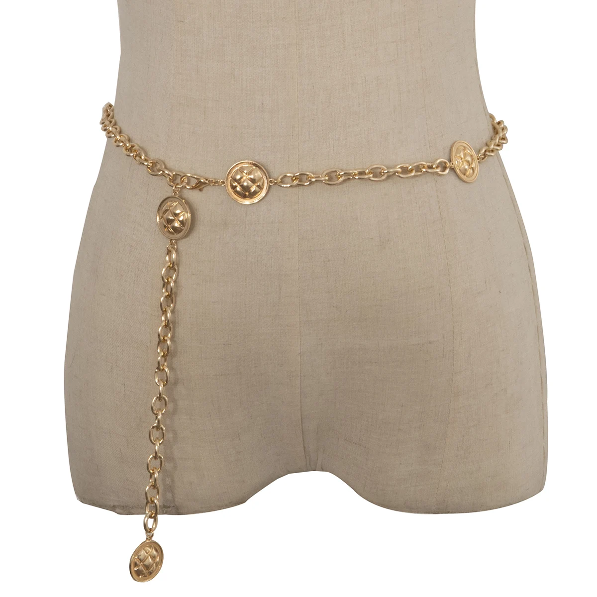 

Punk Layered Metal ChainWaist Belt for Women Gold Sliver Color Waistband Pants Waist Chain Hip Hop Chains on Jeans Dress Jewelry