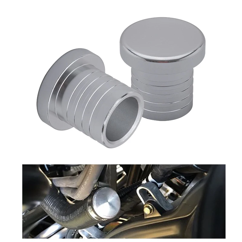 

25/34mm Alloy Aluminium Dump blow off valve Bov Blanking Plug Silicone Hose Blanking Plug