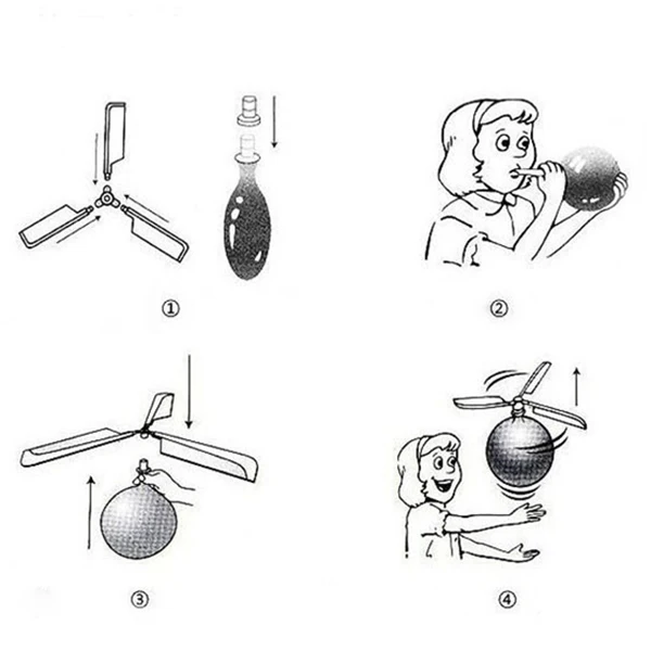 Классический воздушный шар самолет вертолет для детей детская летающая игрушка