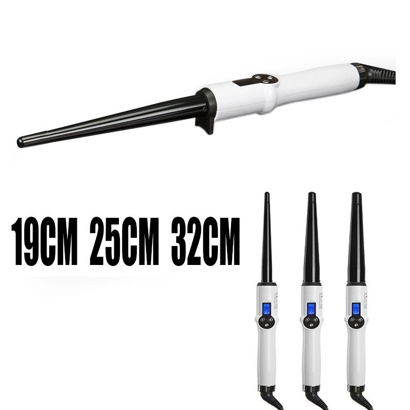 

Curling Irons Hair Waver Cone Electric Hair Curler Professional Wand Curling Iron Ceramic Curling Wand EU Plug