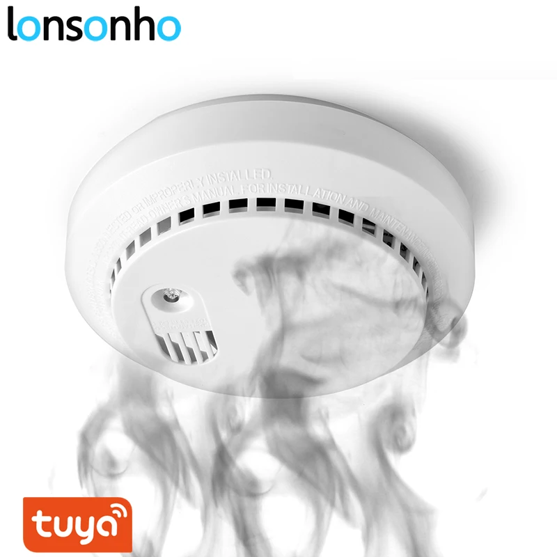 Lonsonho Wifi детектор угарного газа Co датчик дыма умный дом безопасности Tuya Smart Life App