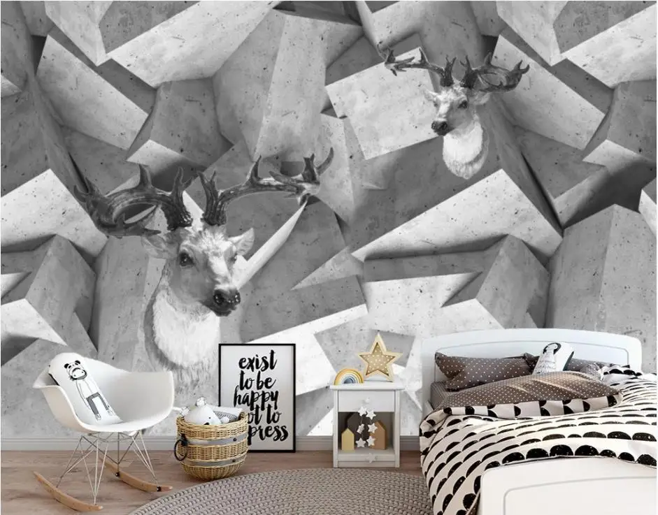 Обои для стен 3 d гостиной современные минималистичные геометрические Трехмерные