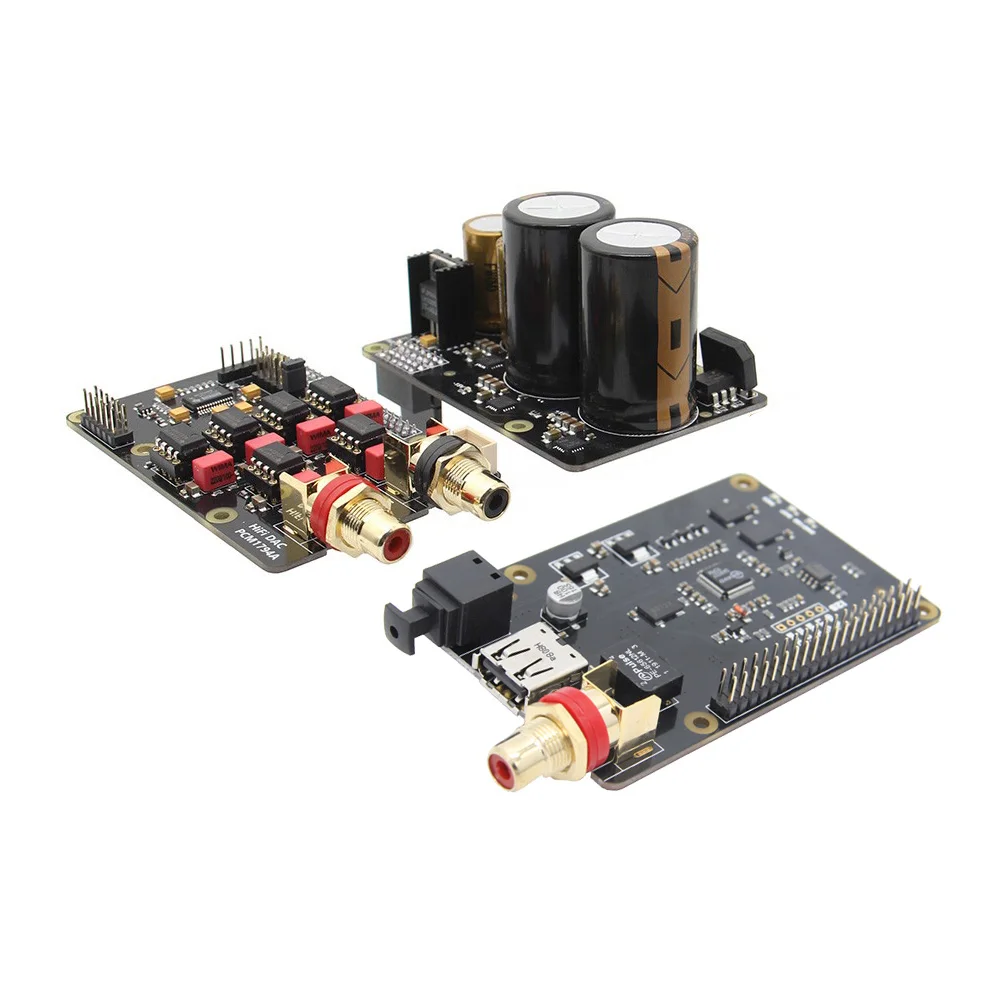 Raspberry Pi Kit X10 Hifi аудио комплект-B X10 ЦАП Плата расширения+ X10-PWR блок питания+ X10-I2S плата для Raspberry Pi 3 B