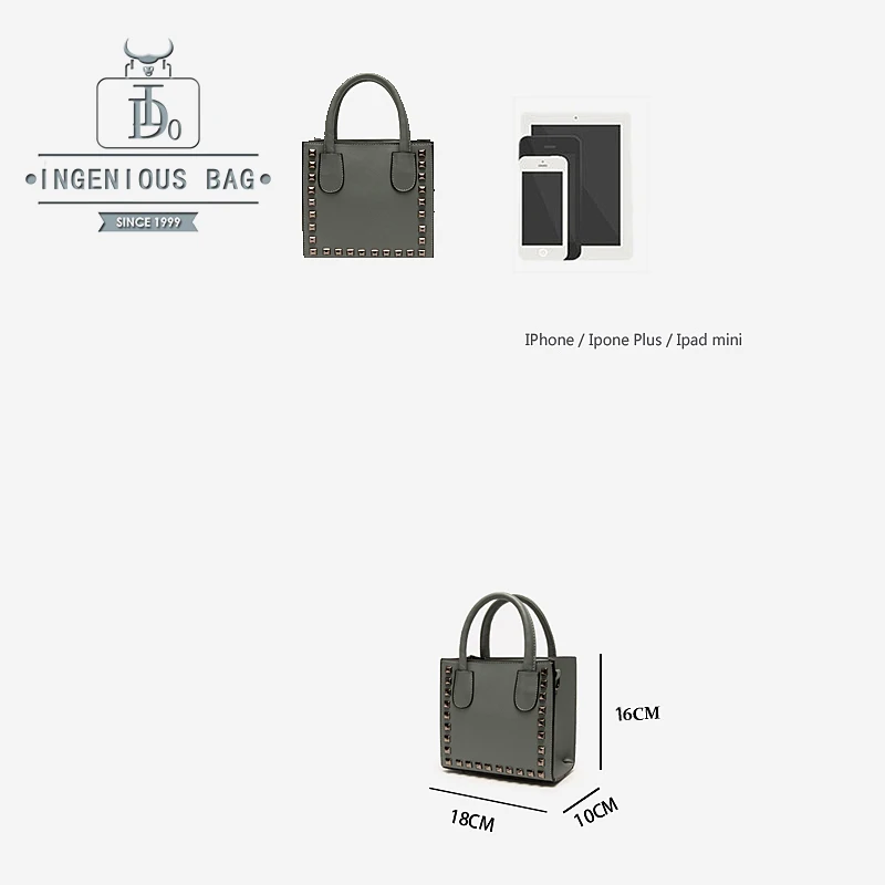 Женские сумки из искусственной кожи женские сумки-мессенджеры с заклепками