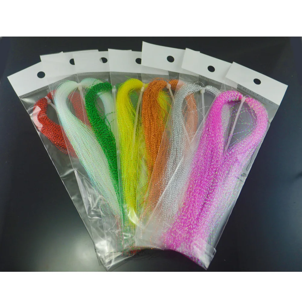 

Fly Fishing Colored Silk Bait Line Tied Hook Colorful Silk String Hook Accessory Excellent Workmanship Long Service Life