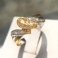 new rose gold color ring classic exquisite temperament female models inlaid zircon hand jewelry engagement items