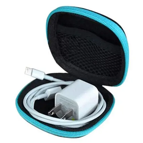 

Square Pocket Hard Case Storage Bag for Headphone Earphone Earbuds TF SD Card