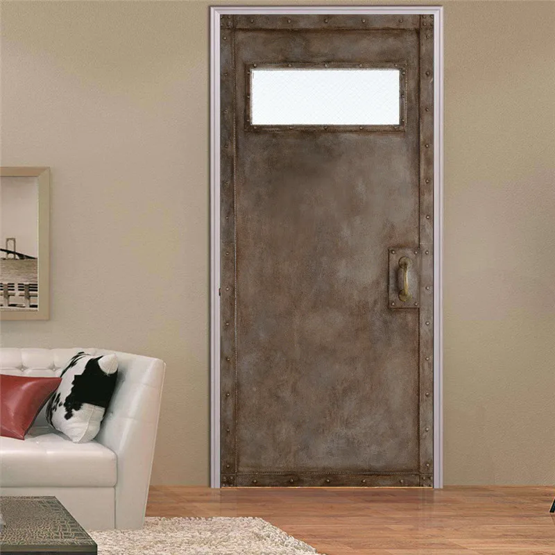 2pcs/Set 3D Wallpaper for Door Custom Size Self Adhesive On the Doors DIY Renovation Waterproof Poster For Living Room | Дом и сад