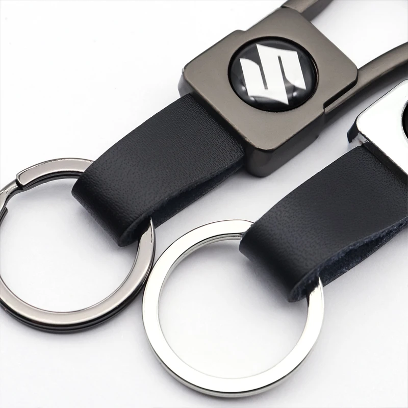 

Car accessories metal leather portable car logo keychain suitable for SUZUKI- CELERIO Spacia Baleno VITARA Jimny Ignis S-CROSS